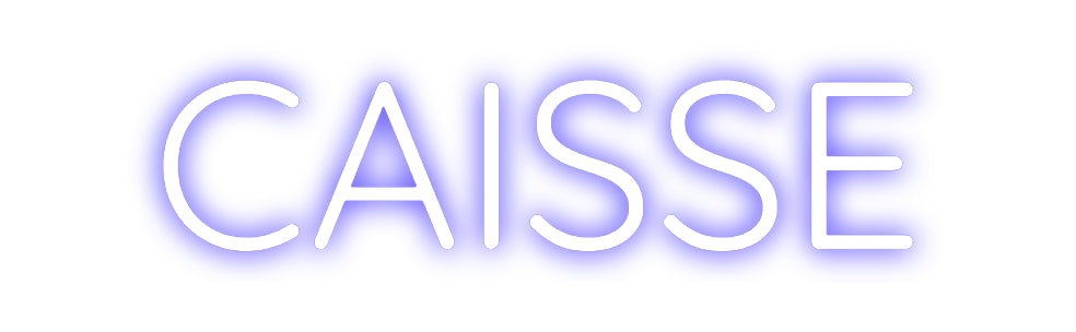 Custom Neon Sign Online Editor CAISSE