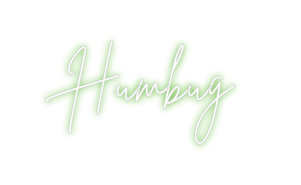Custom Neon Sign Online Editor Humbug