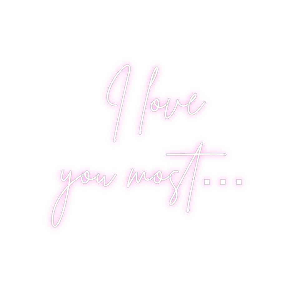 Custom Neon Sign Online Editor I love
you m...