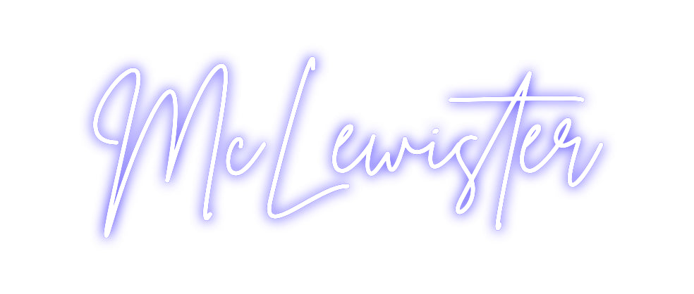 Custom Neon Sign Online Editor McLewister