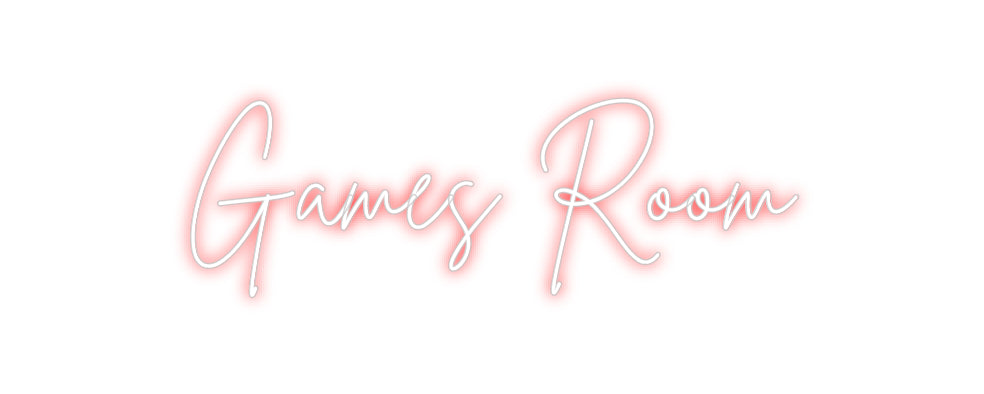 Custom Neon Sign Online Editor Games Room