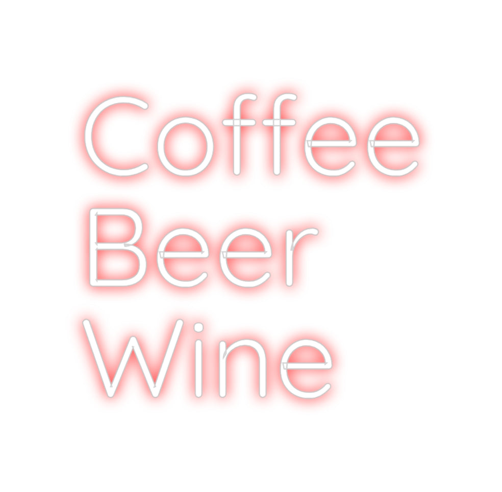 Custom Neon Sign Online Editor Coffee
Beer...