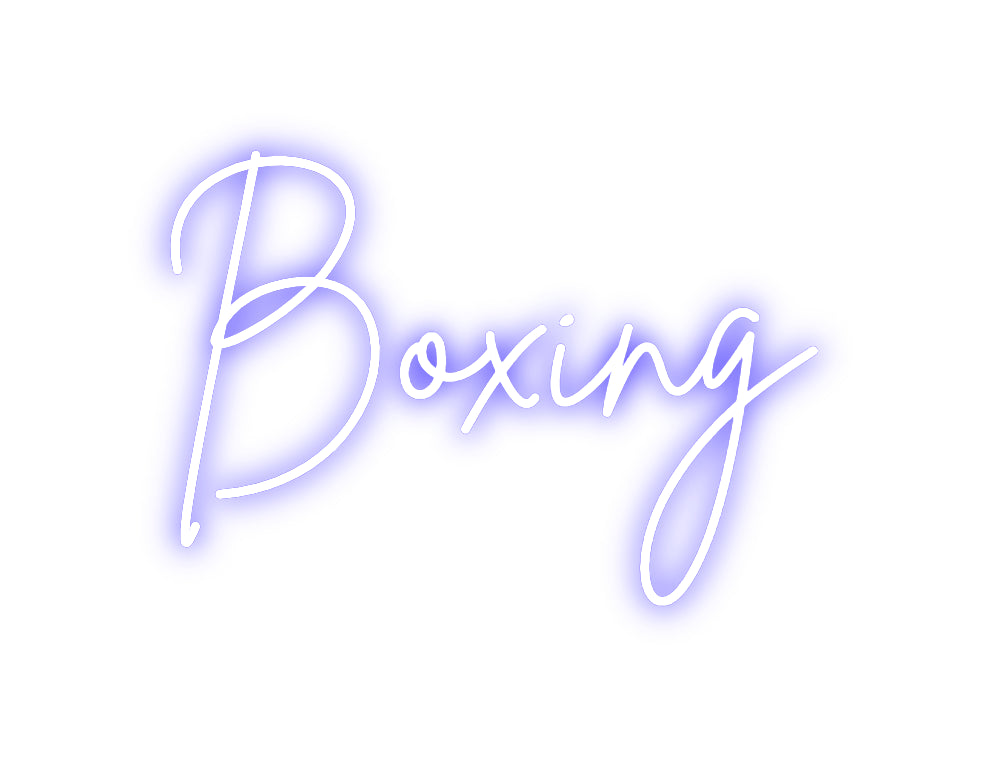 Custom Neon Sign Online Editor Boxing