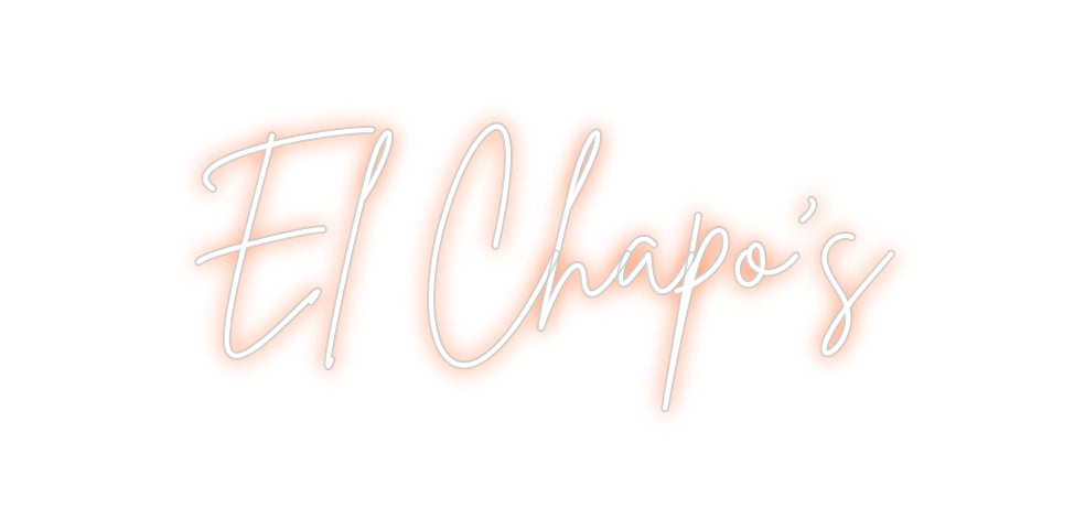 Custom Neon Sign Online Editor El Chapo’s