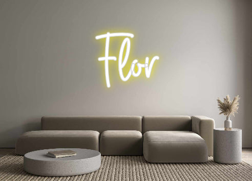 Custom Neon Sign Online Editor Flor