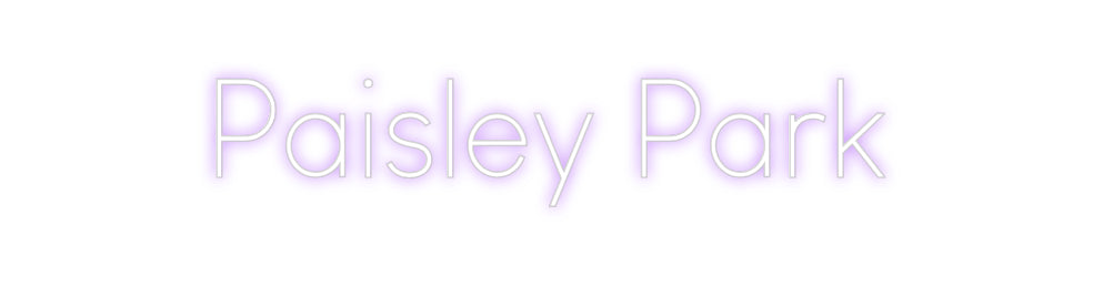 Custom Neon Sign Online Editor Paisley Park