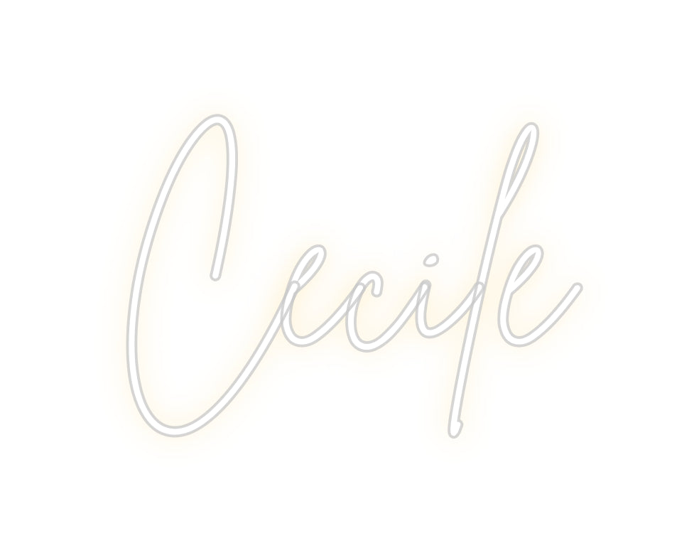 Custom Neon Sign Online Editor Cecile