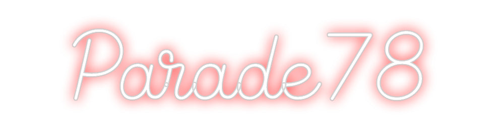 Custom Neon Sign Online Editor Parade78