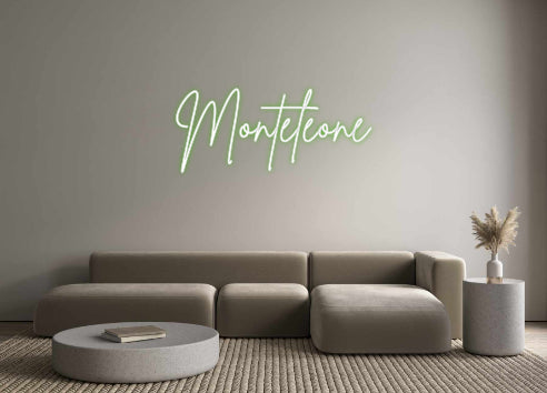Custom Neon Sign Online Editor Monteleone