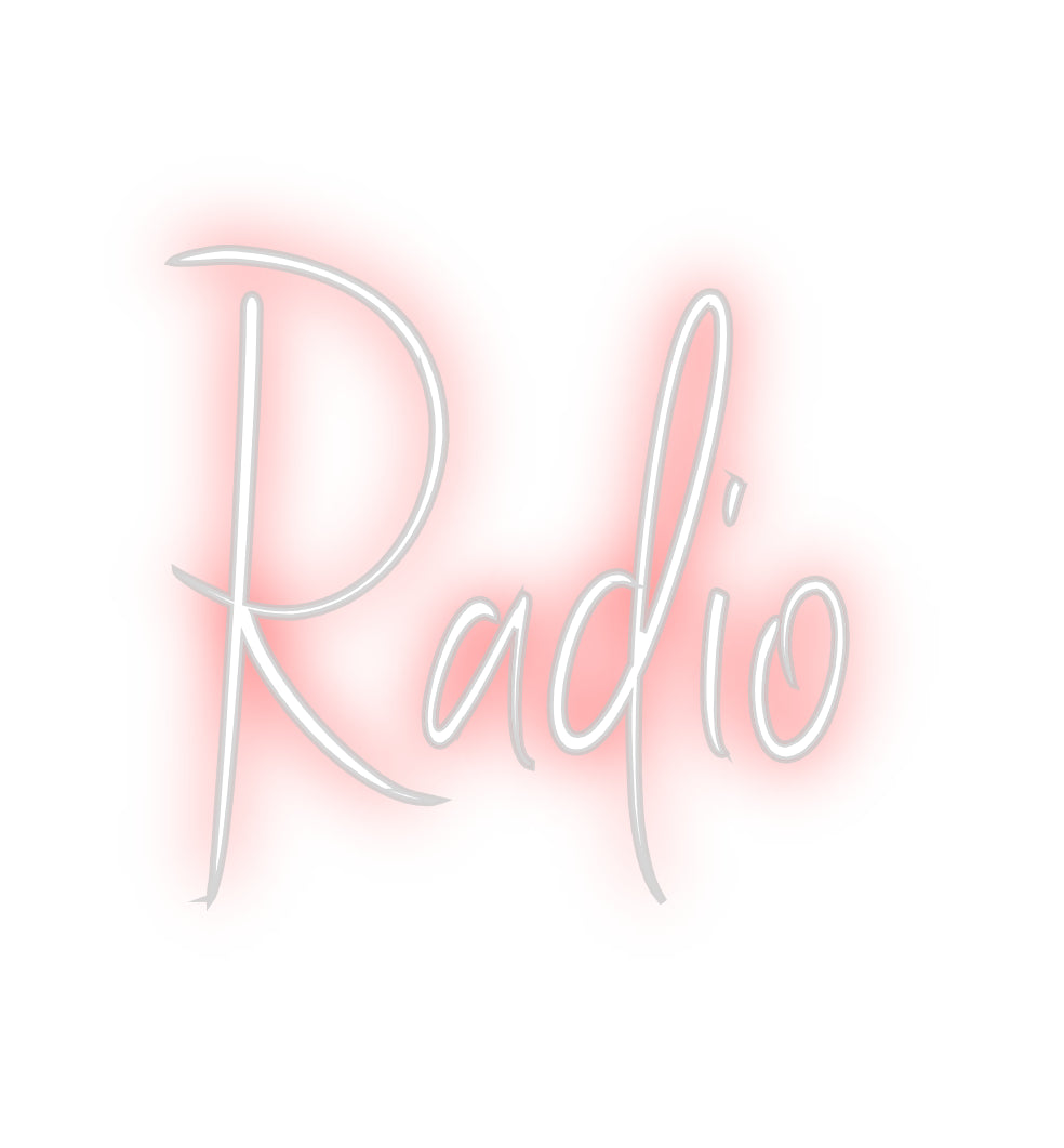 Custom Neon Sign Online Editor Radio