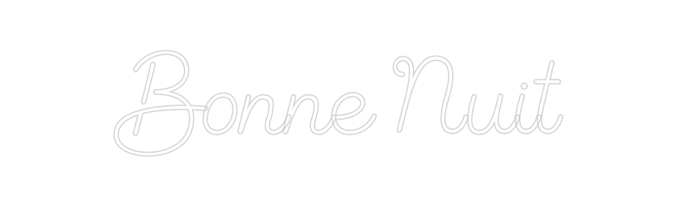 Custom Neon Sign Online Editor Bonne Nuit