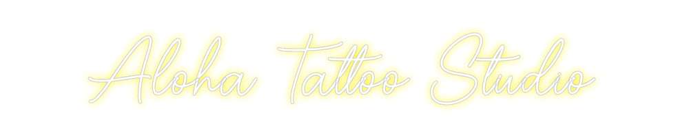 Custom Neon Sign Online Editor Aloha Tattoo ...