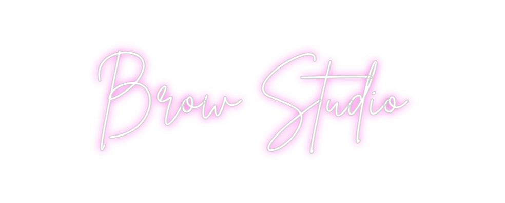 Custom Neon Sign Online Editor Brow Studio