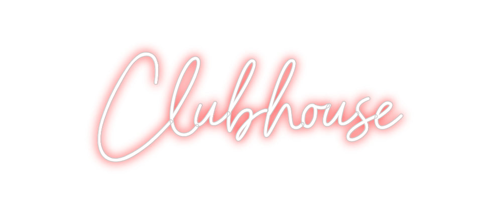 Custom Neon Sign Online Editor Clubhouse