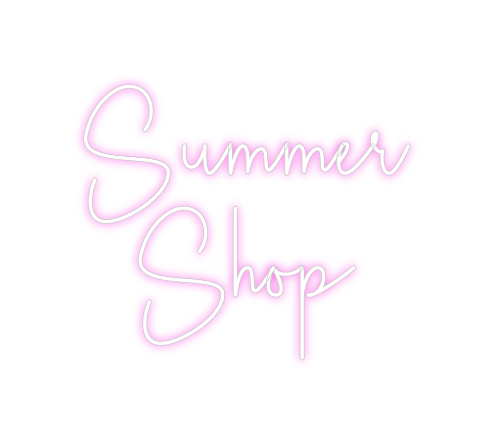 Custom Neon Sign Online Editor Summer 
Shop