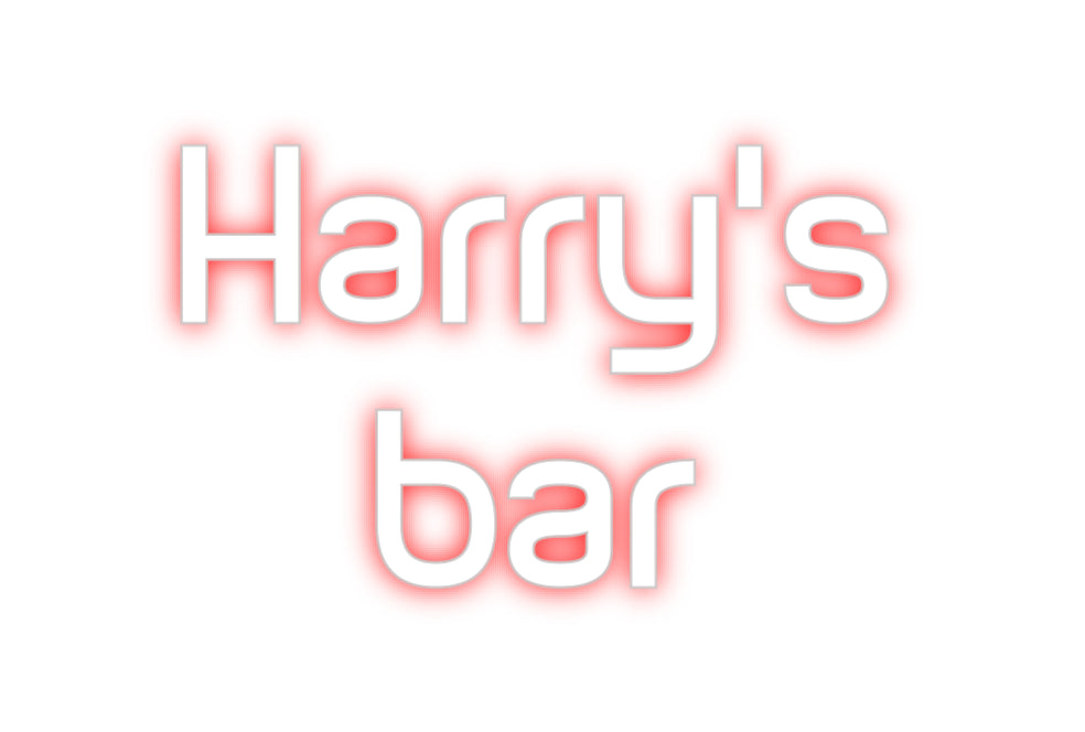 Custom Neon Sign Online Editor Harry’s
bar