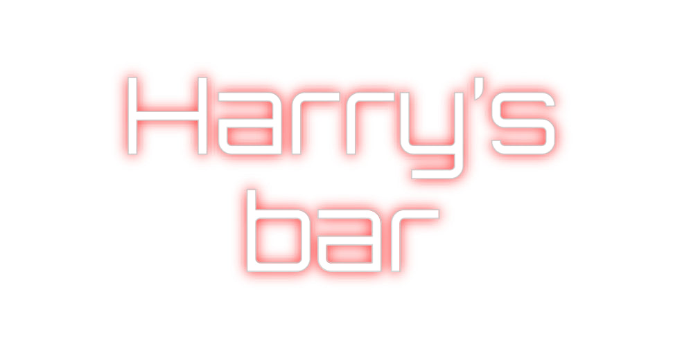 Custom Neon Sign Online Editor Harry’s
bar