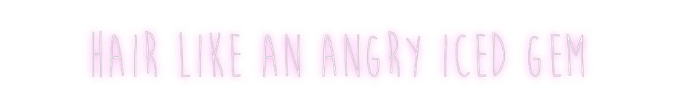 Custom Neon Sign Online Editor Hair like an ...