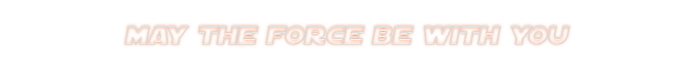 Custom Neon Sign Online Editor May the force...