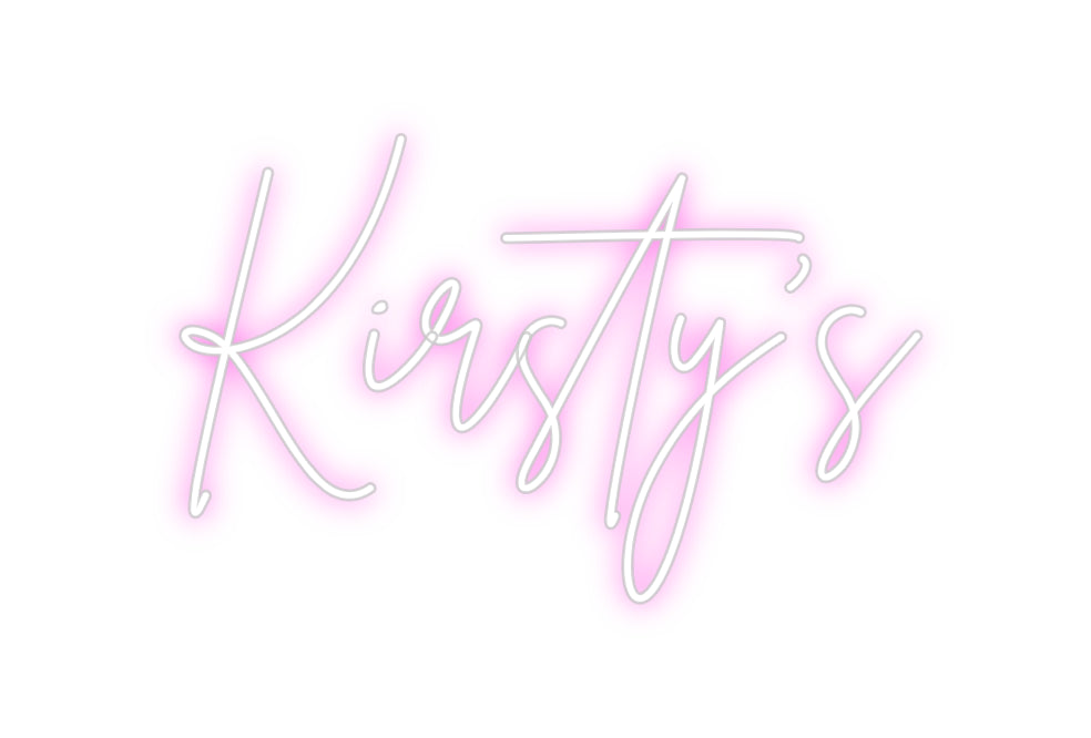 Custom Neon Sign Online Editor Kirsty’s