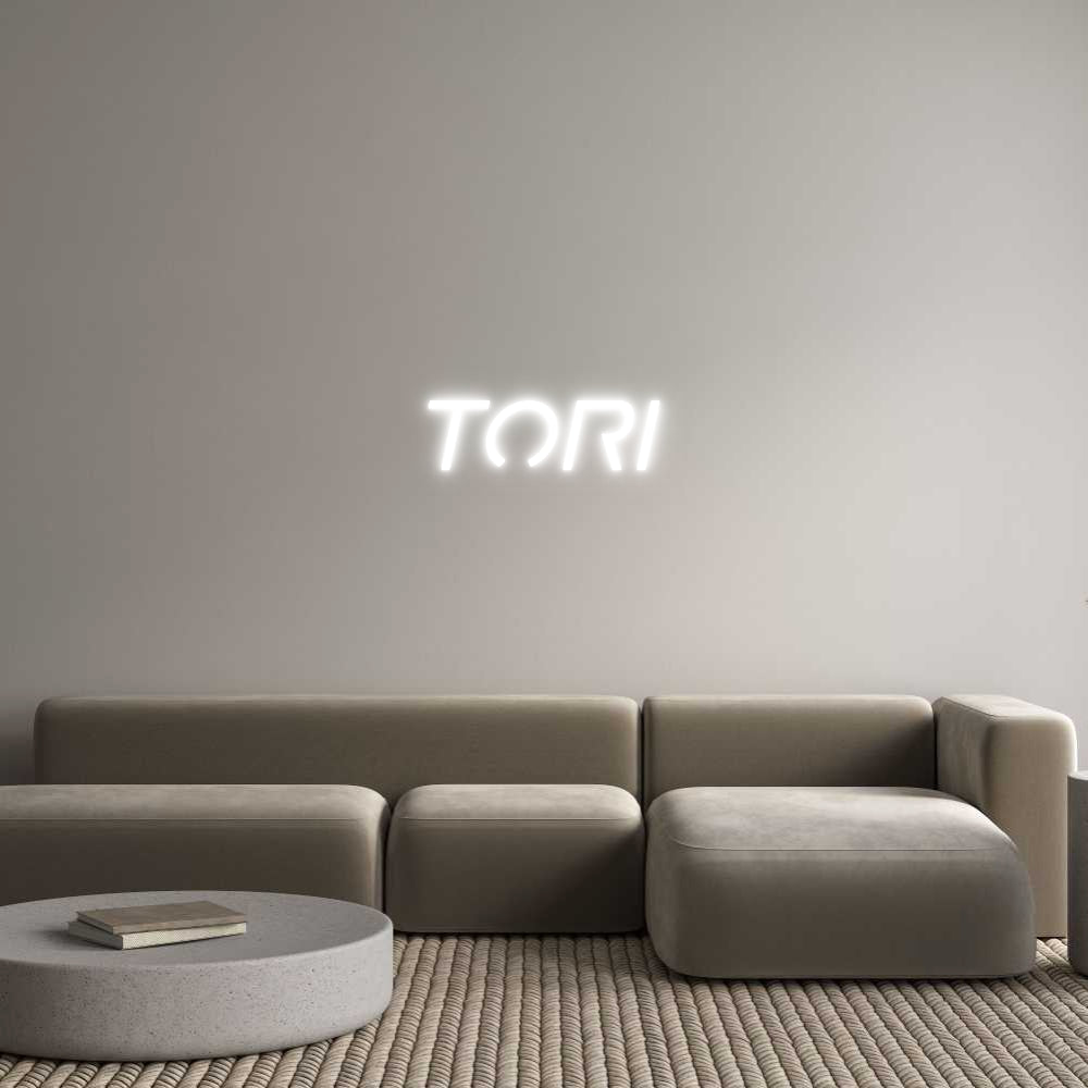 Custom Neon Sign Online Editor Tori