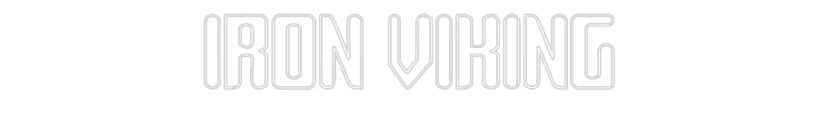 Custom Neon Sign Online Editor IRON VIKING