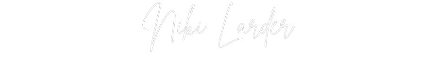 Custom Neon Sign Online Editor Niki Larder