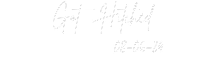 Custom Neon Sign Online Editor Got Hitched
...