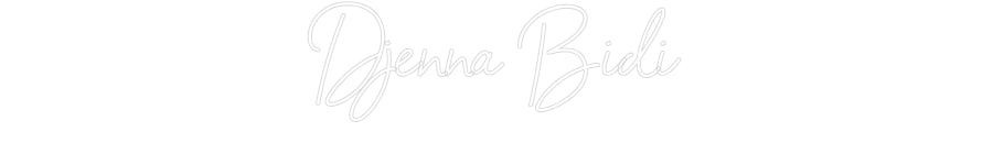 Custom Neon Sign Online Editor Djenna Bidi
