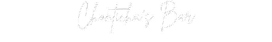 Custom Neon Sign Online Editor Chonticha's Bar