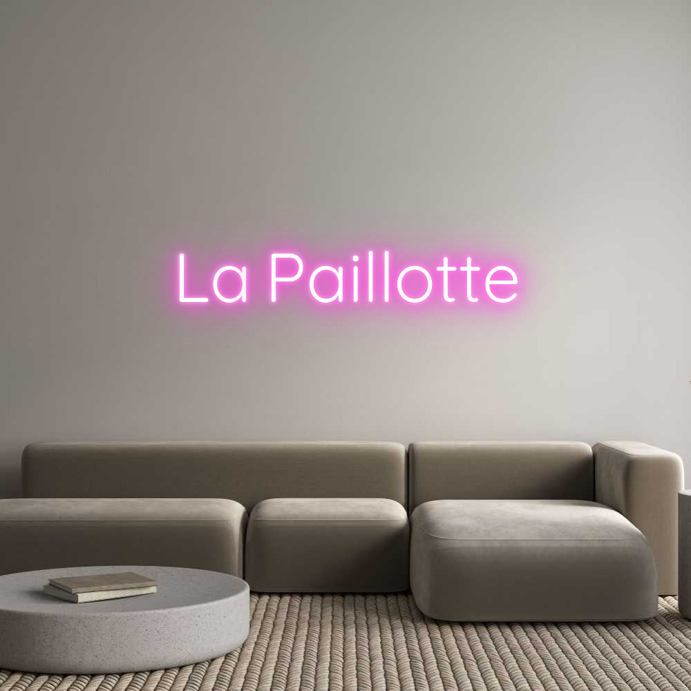 Custom Neon Sign Online Editor La Paillotte