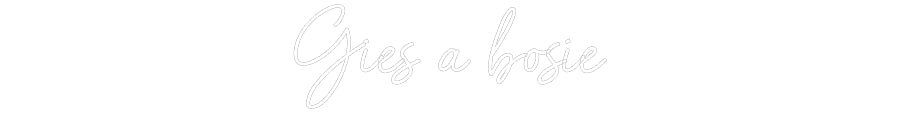 Custom Neon Sign Online Editor Gies a bosie