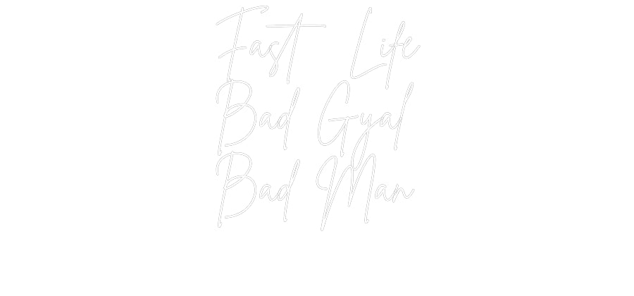 Custom Neon Sign Online Editor Fast Life
Ba...