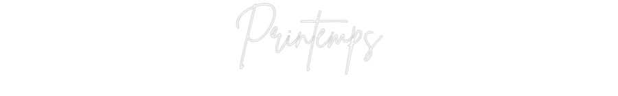 Custom Neon Sign Online Editor Printemps