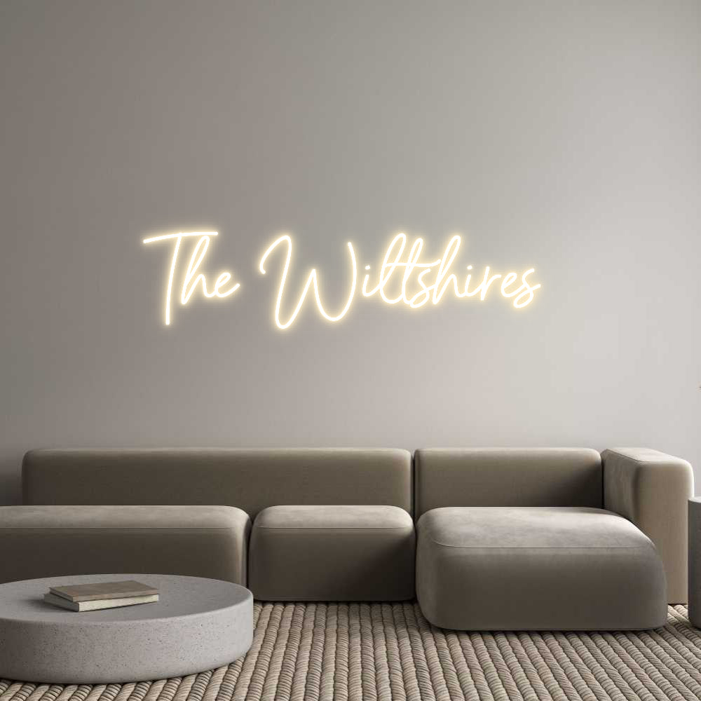 Custom Neon Sign Online Editor The Wiltshires