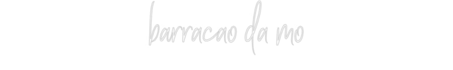 Custom Back Lit Neon Sign Online Editor barracao da mo