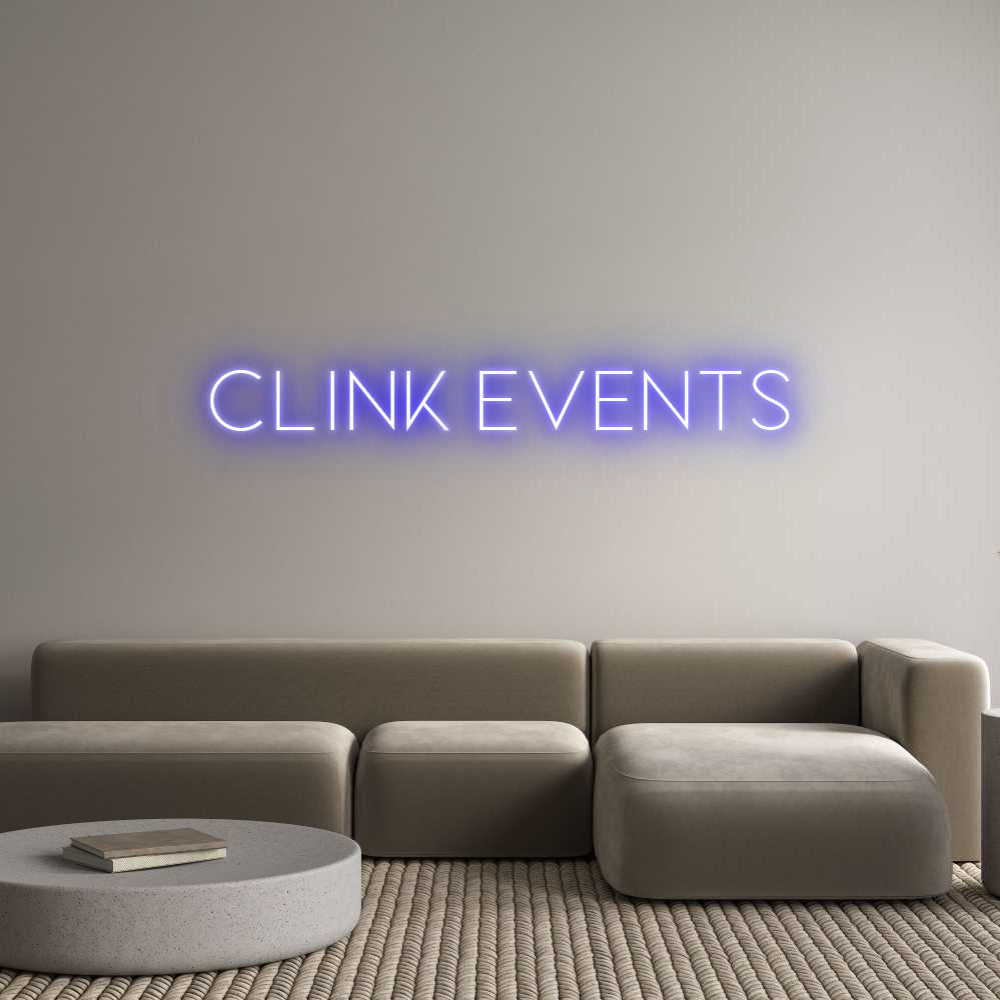 Custom Neon Sign Online Editor Clink Events