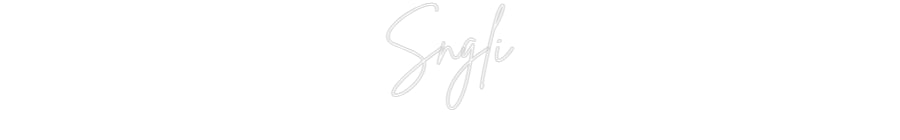 Custom Neon Sign Online Editor Sngli