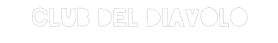 Custom Neon Sign Online Editor CLUB DEL DIAV...