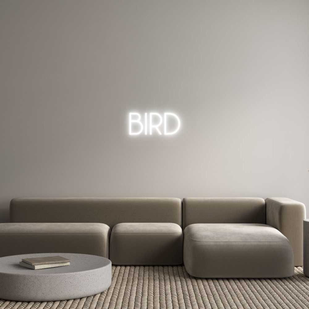 Custom Neon Sign Online Editor BIRD