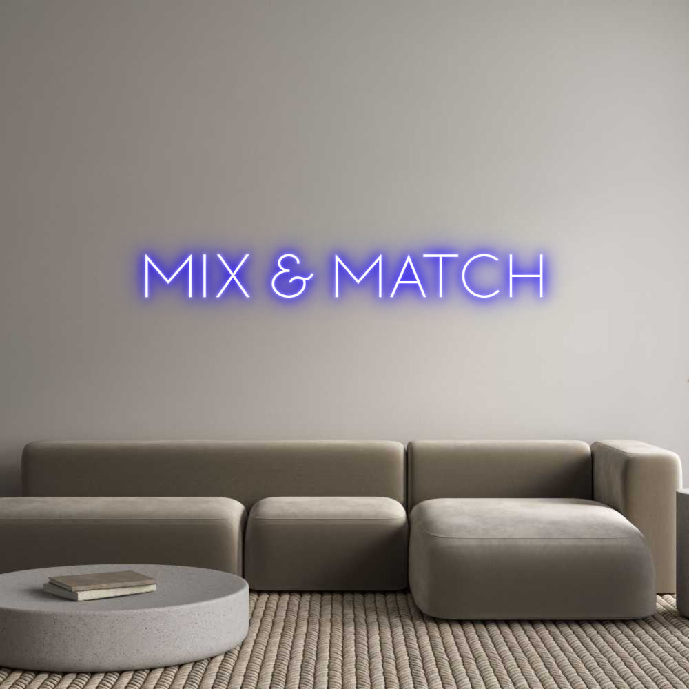 Custom Neon Sign Online Editor MIX & MATCH