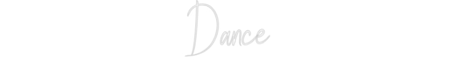 Custom Neon Sign Online Editor Dance