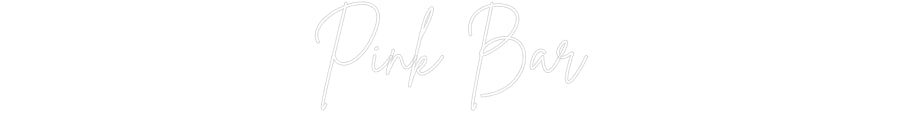 Custom Neon Sign Online Editor Pink Bar
