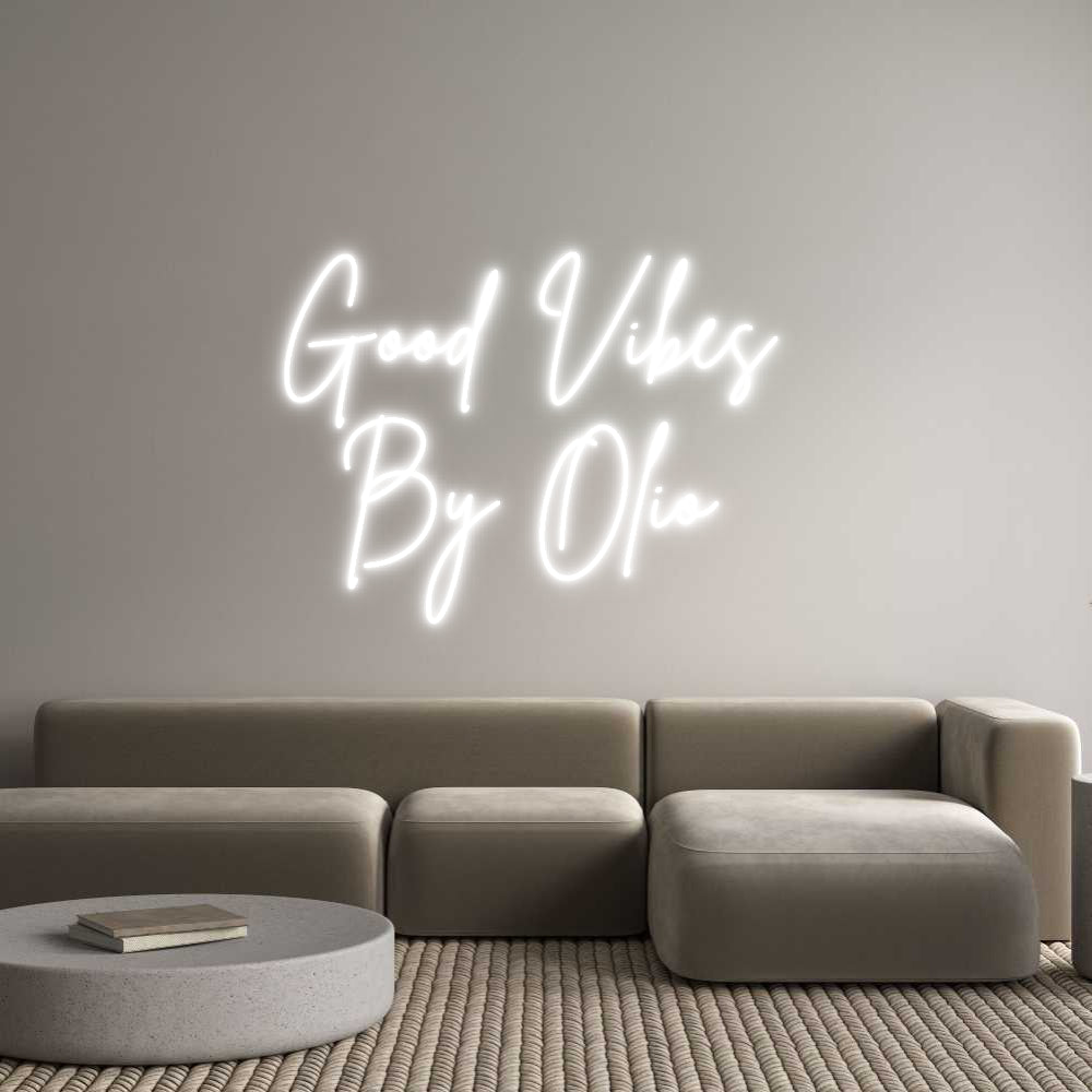 Custom Neon Sign Online Editor Good Vibes 
...