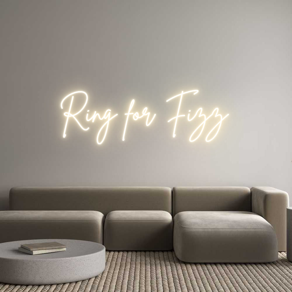 Custom Neon Sign Online Editor Ring for Fizz