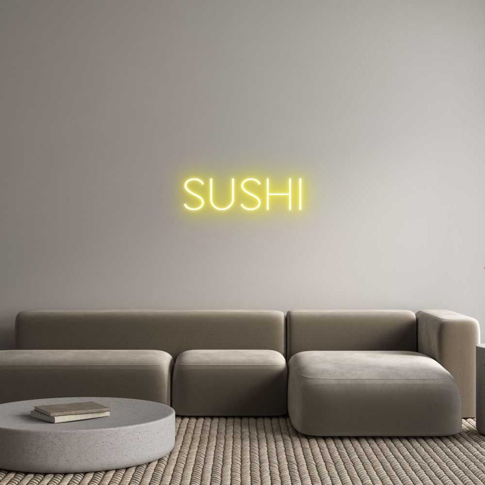 Custom Neon Sign Online Editor sushi