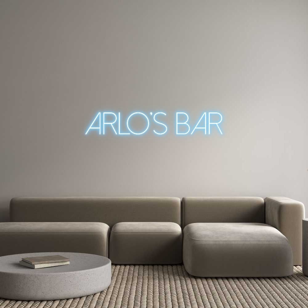 Custom Neon Sign Online Editor ARLO’S BAR