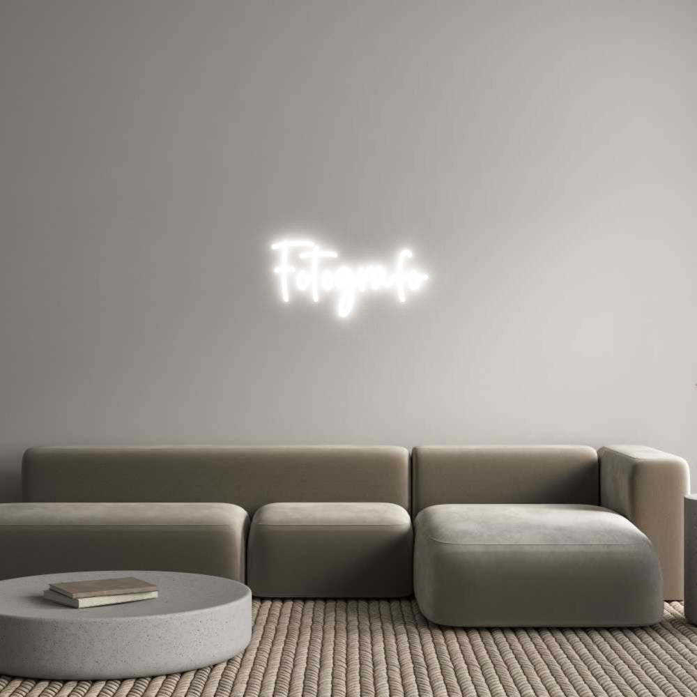 Custom Neon Sign Online Editor Fotografo