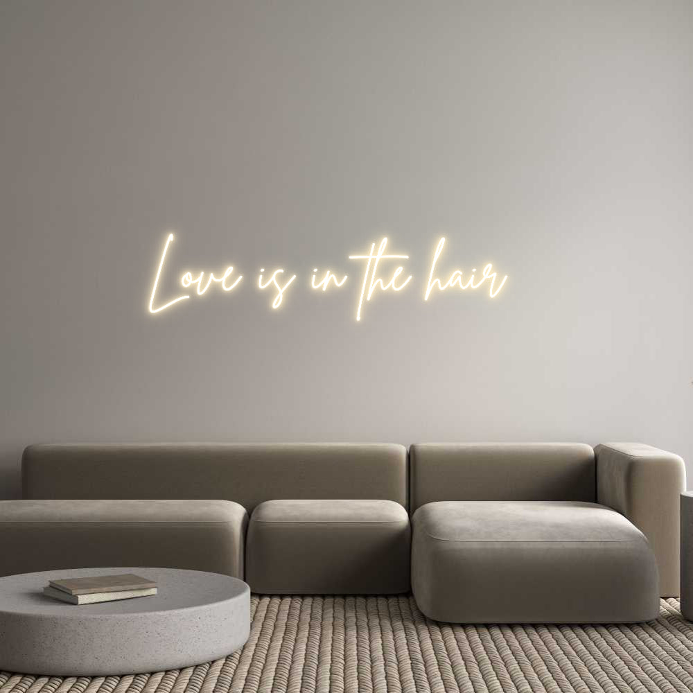 Custom Neon Sign Online Editor Love is in th...