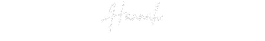 Custom Neon Sign Online Editor Hannah